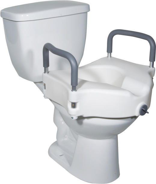 2-in-1 Locking Raised Toilet Seat 2-in-1 Locking Raised Toilet Seat