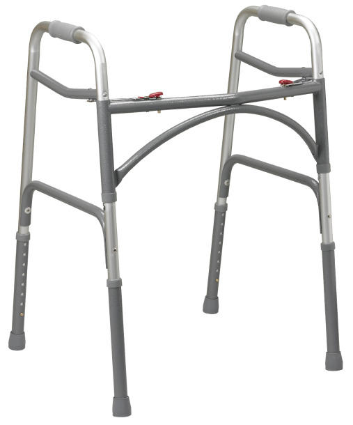Bariatric Aluminum Folding Walker- Two Button Bariatric Aluminum Folding Walker- Two Button